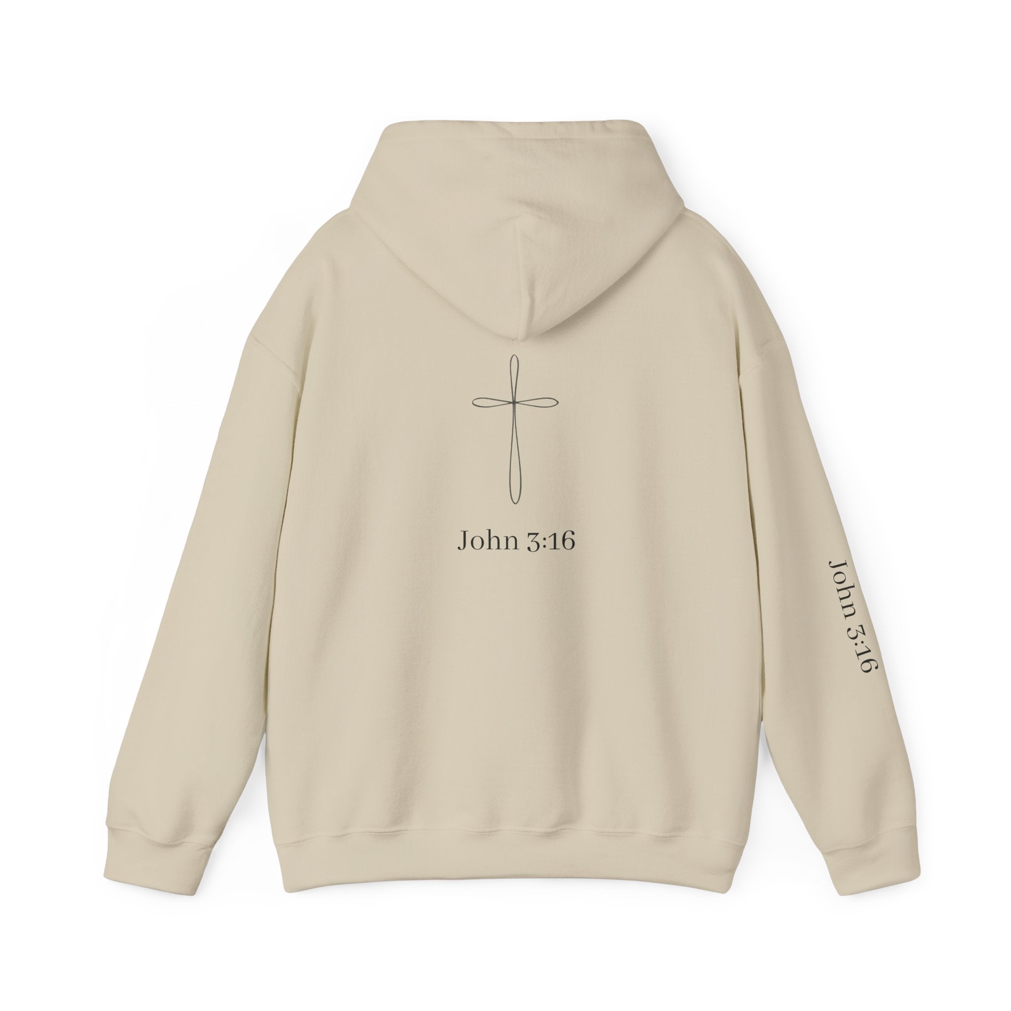 John 3:16 Cross Hoodie